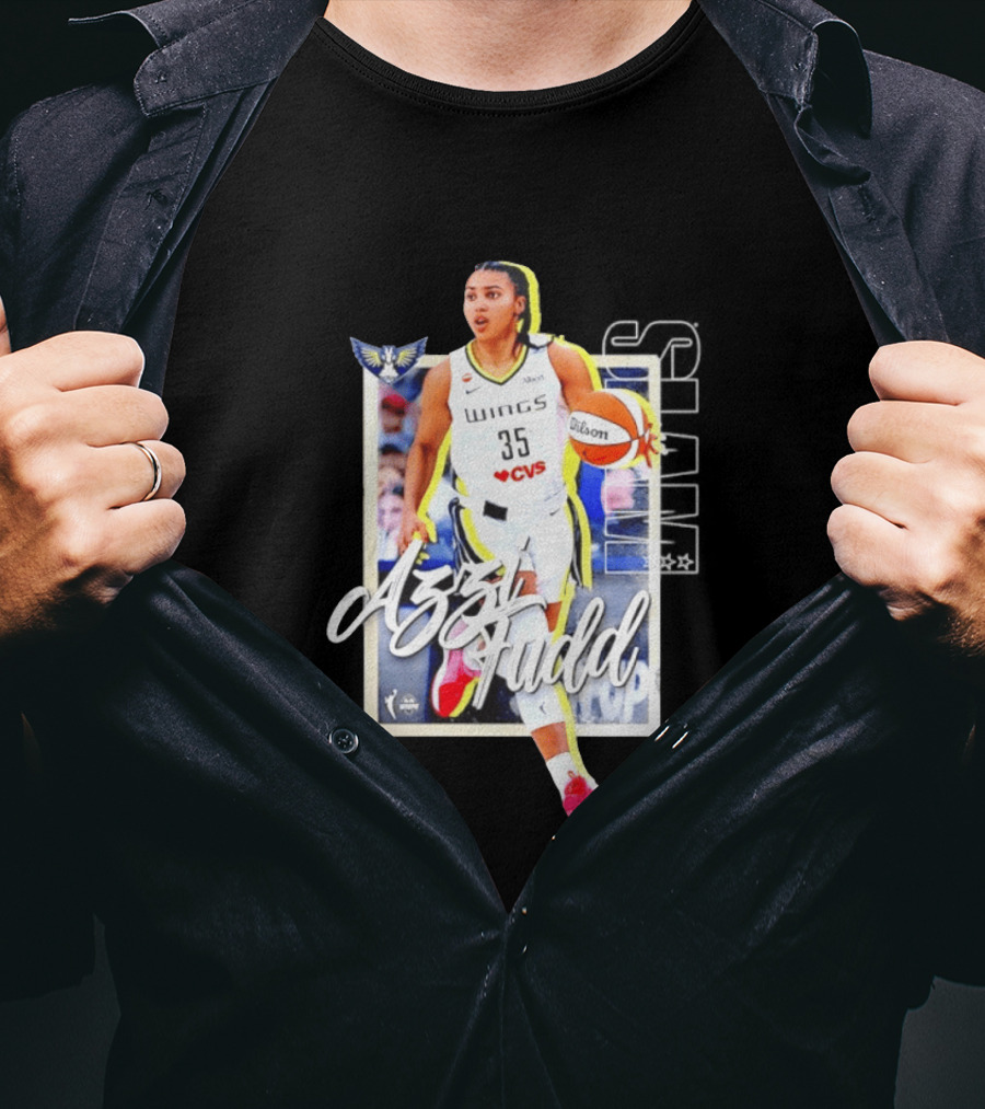 Azzi Fudd Dallas Wings Basketball Slam 262 CVS Wilson T-Shirt