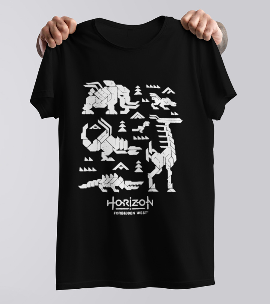 Horizon Forbidden West Machines Iconic Game Creatures T-Shirt