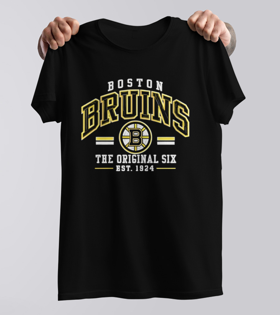 Boston Bruins The Original Six Est 1924 Vintage Style Classic Team T-Shirt