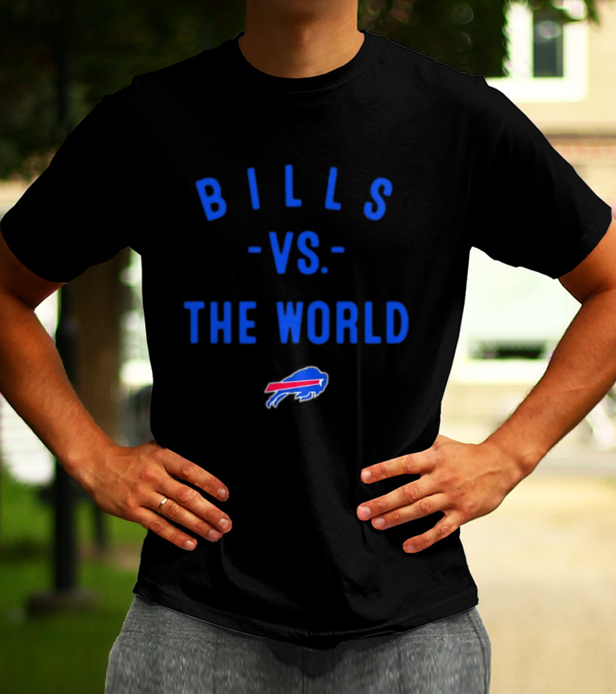 Buffalo Bills Vs The World 2026 Season NFL Team Battle T-Shirt