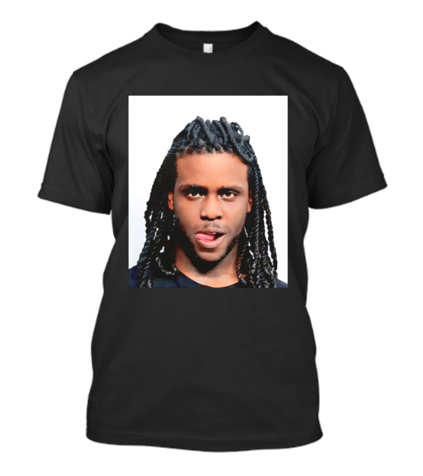 Chief Keef Shot Photo Dreadlocks Tongue Out T-Shirt
