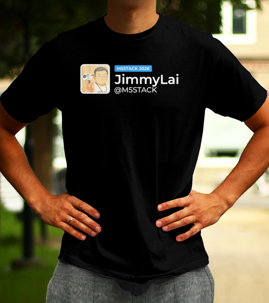 M5STACK 2026 Jimmy Lai M5Stack T-Shirt