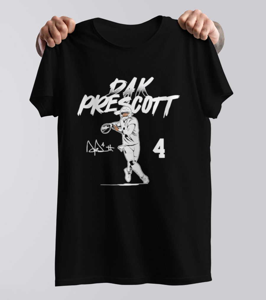 Dak Prescott 4 Dallas Cowboys 2026 Star Pose T-Shirt