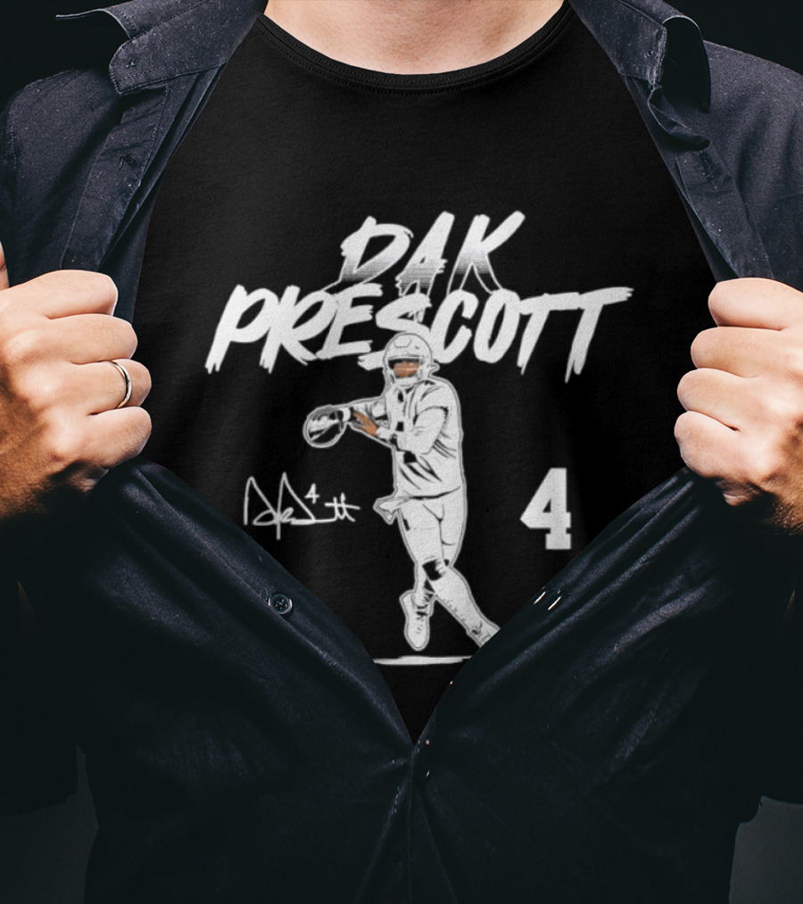 Dak Prescott 4 Dallas Cowboys 2026 Star Pose T-Shirt