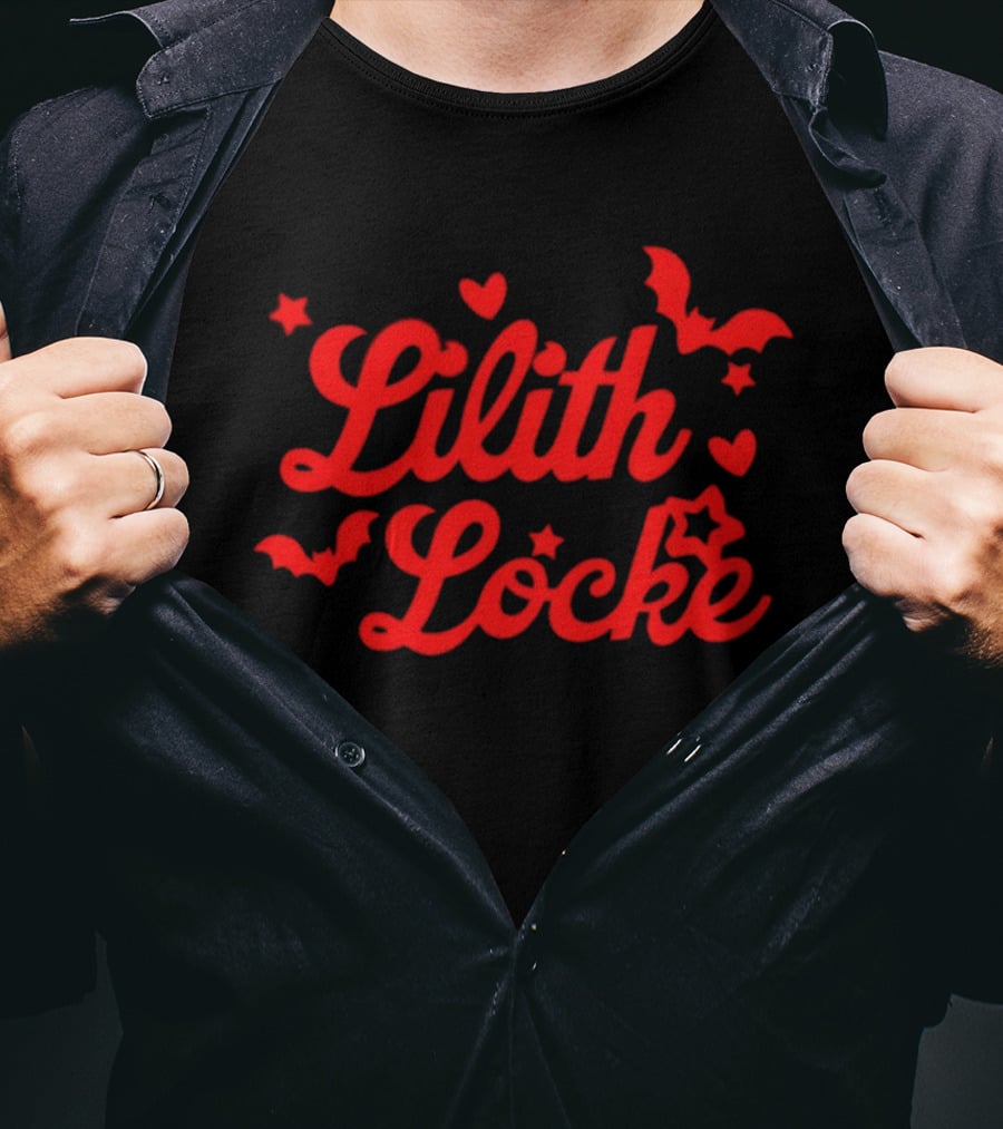 Lilith Locke Hearts And Stars With Bats T-Shirt