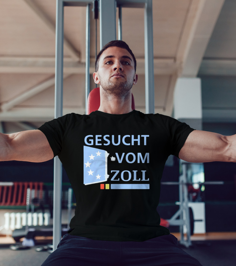 Gesucht Vom Zoll Sterne EU Symbol Farben Banner T-Shirt