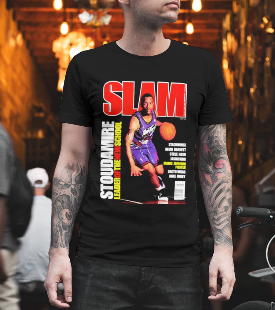 Slam Magazine May 1996 Stoudamire Leader Of The New School Raptors Championship Roster Fan Event T-Shirt