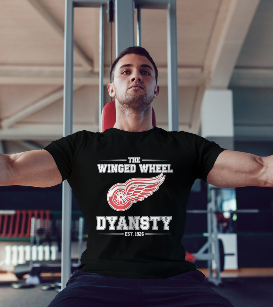 The Winged Wheel Dynasty Est 1926 Detroit Red Wings Hockey Legacy T-Shirt