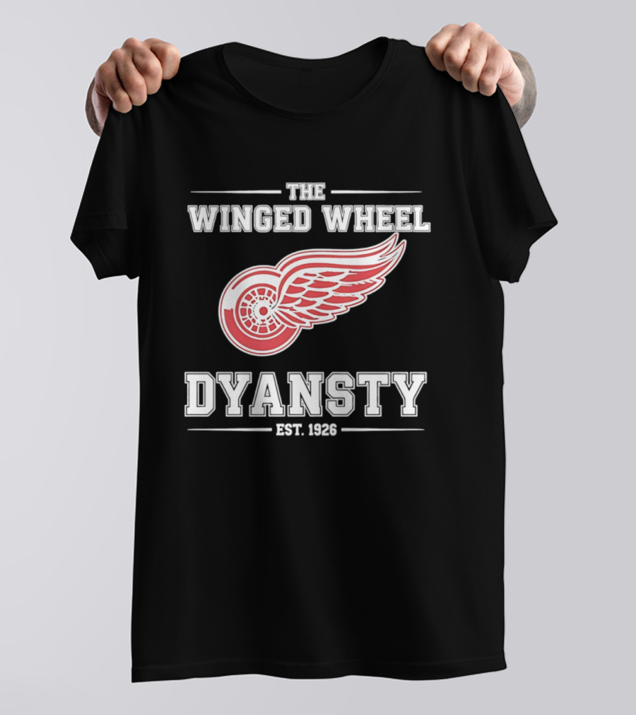 The Winged Wheel Dynasty Est 1926 Detroit Red Wings Hockey Legacy T-Shirt