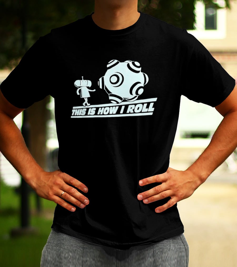 This Is How I Roll Katamari Damacy Character Pushing Ball T-Shirt