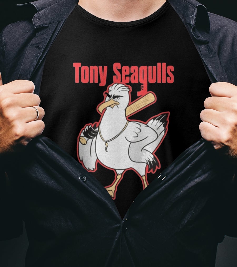 Tony Seagulls Seagull Baseball Bat Boston Red Sox Anthony Seigler T-Shirt