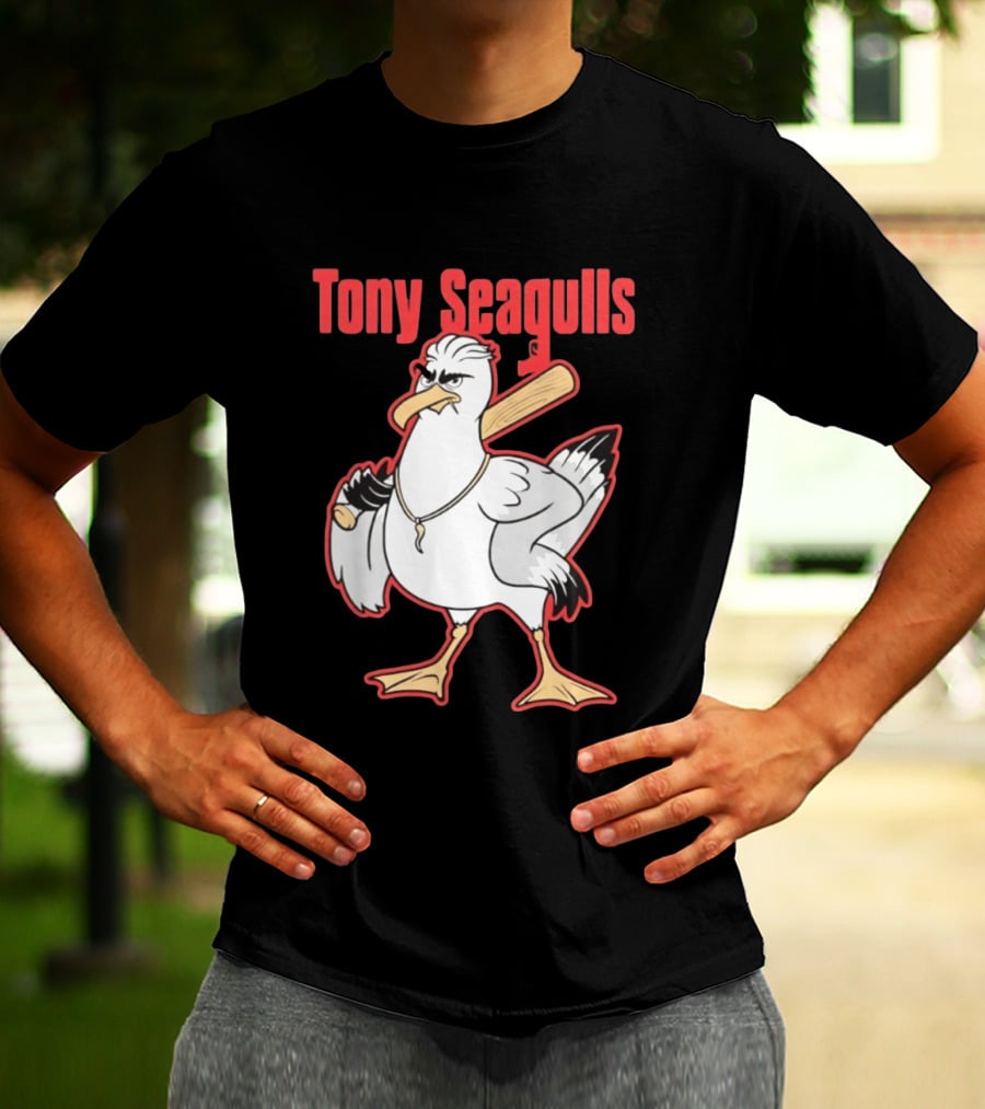 Tony Seagulls Seagull Baseball Bat Boston Red Sox Anthony Seigler T-Shirt