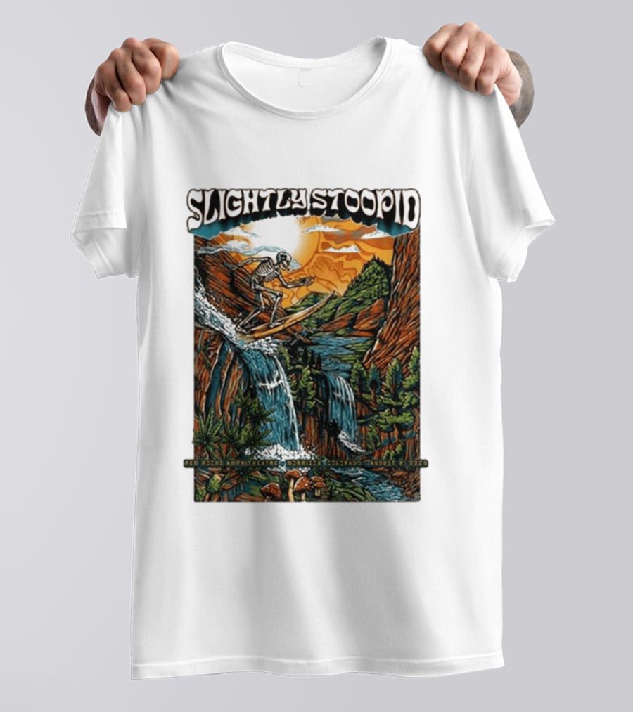 Slightly Stoopid Red Rocks Amphitheatre Morrison Colorado August 8 2026 T-Shirt