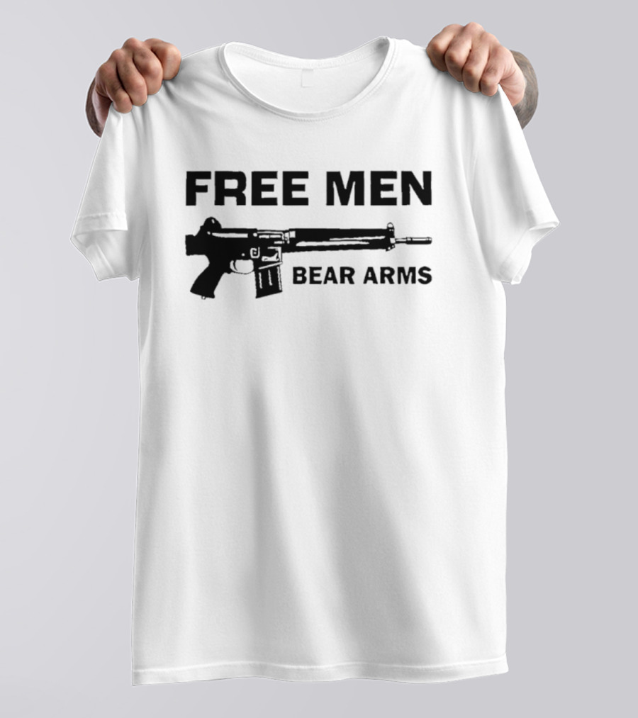 Free Men Bear Arms Rifle T-Shirt