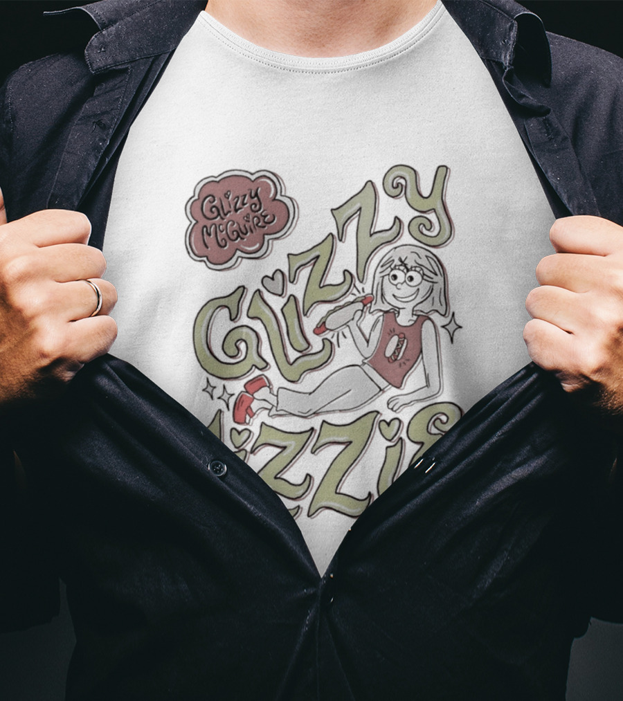 Glizzy McGuire Glizzy Lizzie Hot Dog Retro Character Fun T-Shirt