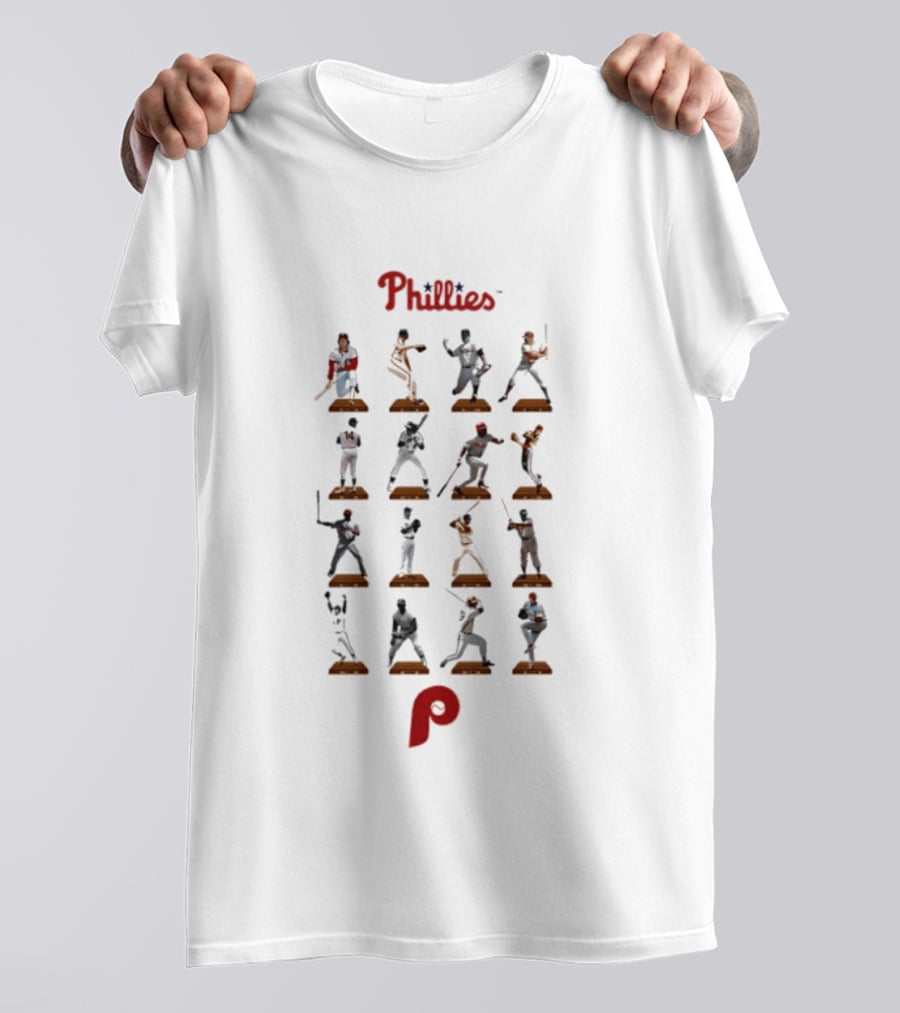 Philadelphia Phillies Legends Baseball Hall Of Fame Moments T-Shirt