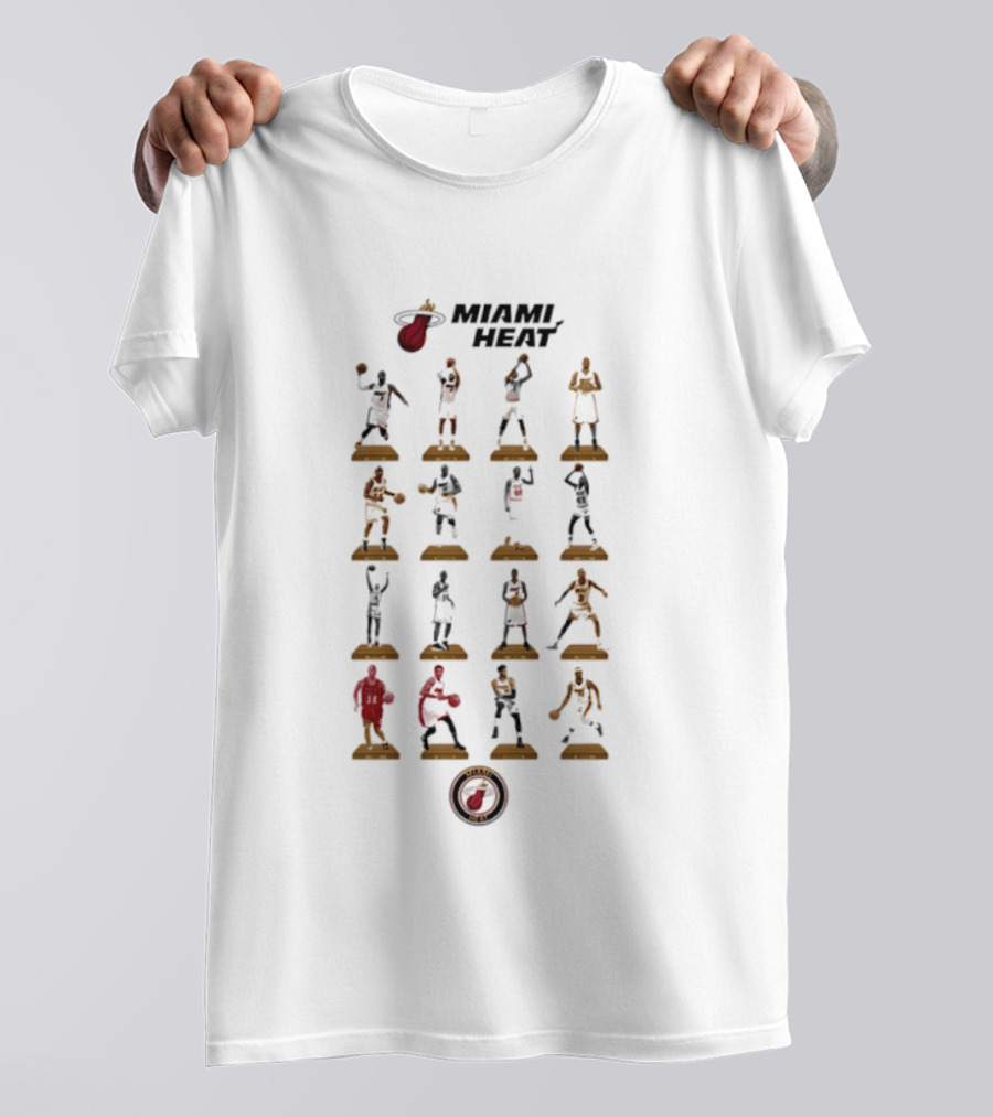 Miami Heat Legends NBA Basketball Icons Hall Of Fame T-Shirt