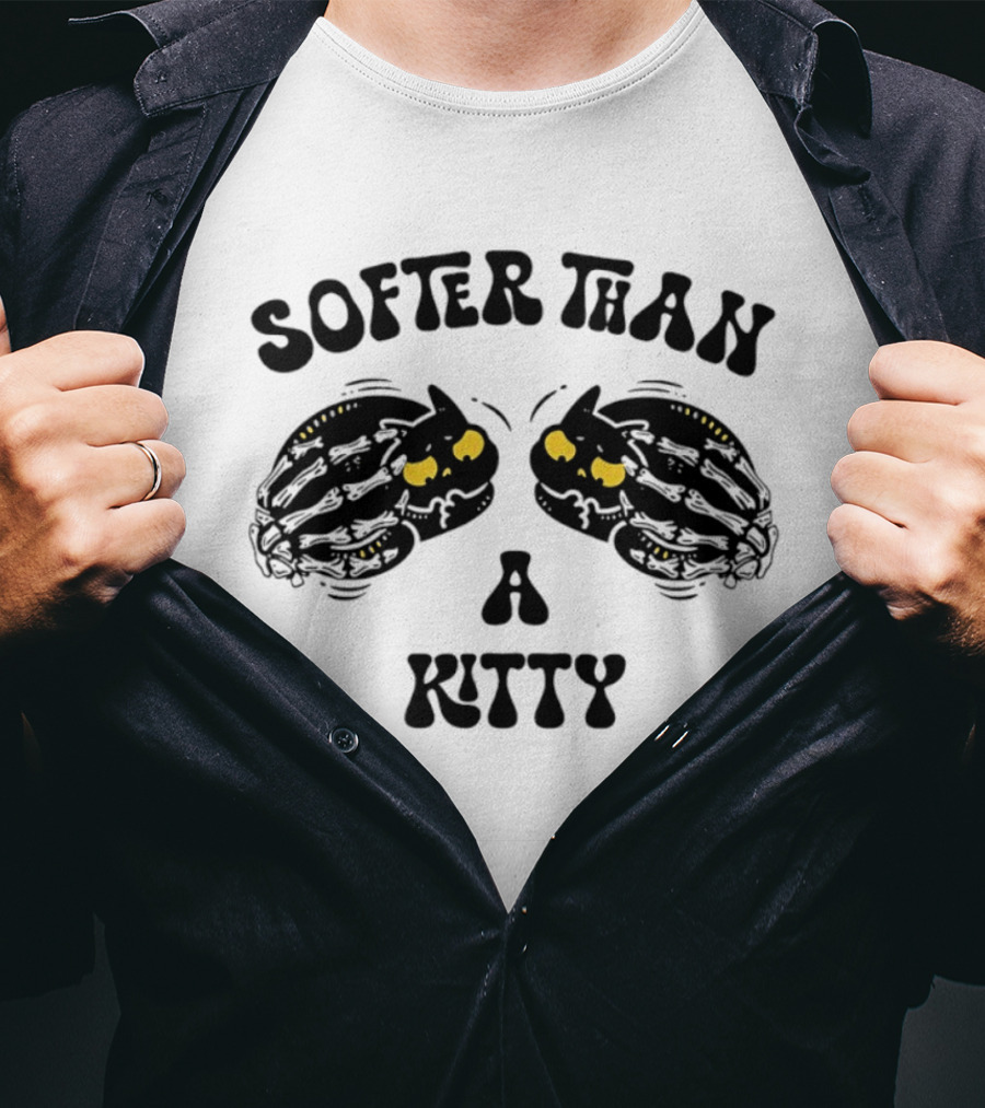Softer Than A Kitty Skeleton Eyes T-Shirt