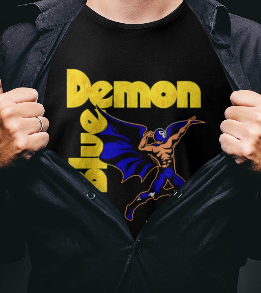 Alejandro Munoz Moreno Blue Demon Mexico Wrestling Iconic Luchador T-Shirt