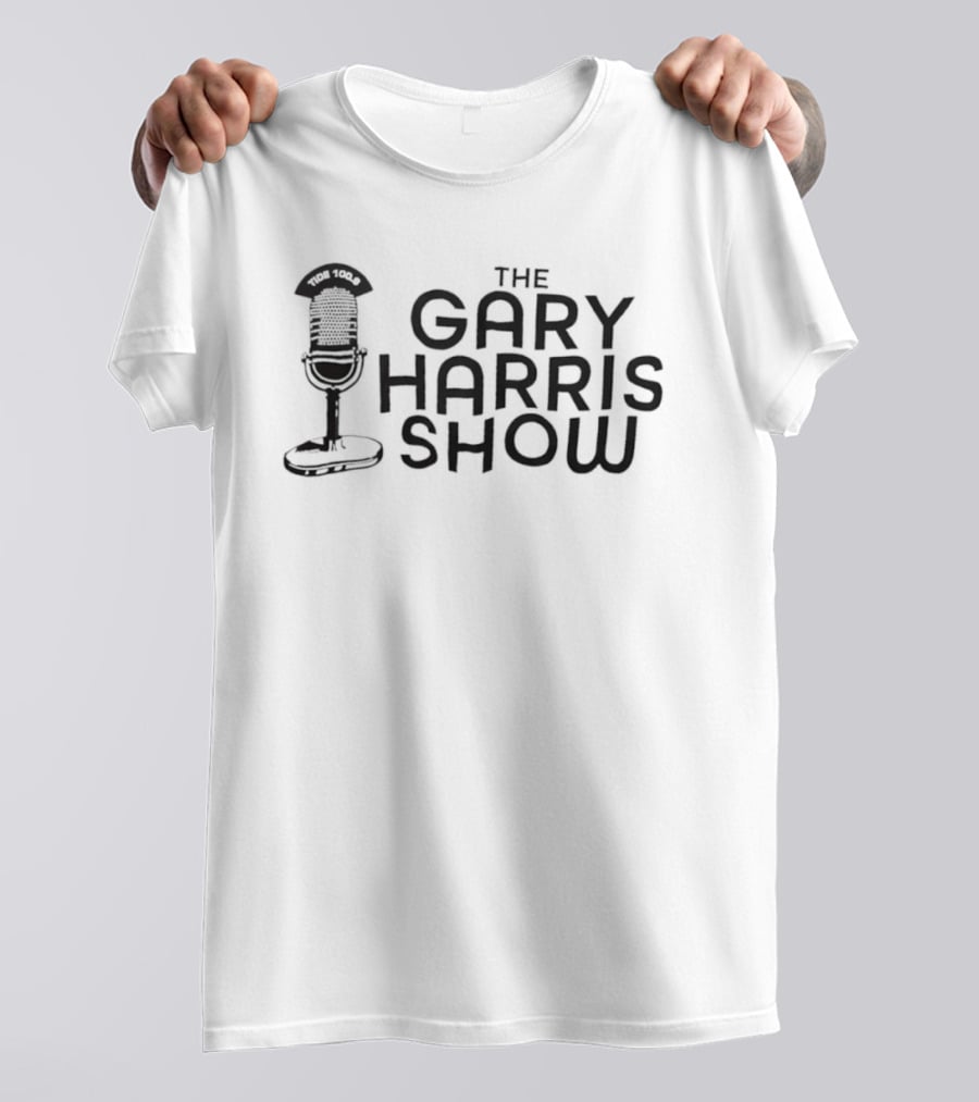 The Gary Harris Show Tide 100.9 Microphone T-Shirt