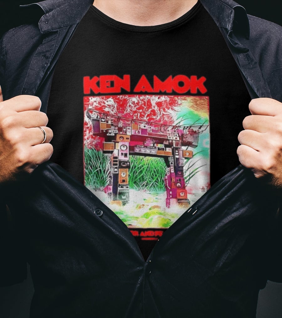 Ken Amok Amok And Peace Speaker Torii Technicolor Gateway T-Shirt