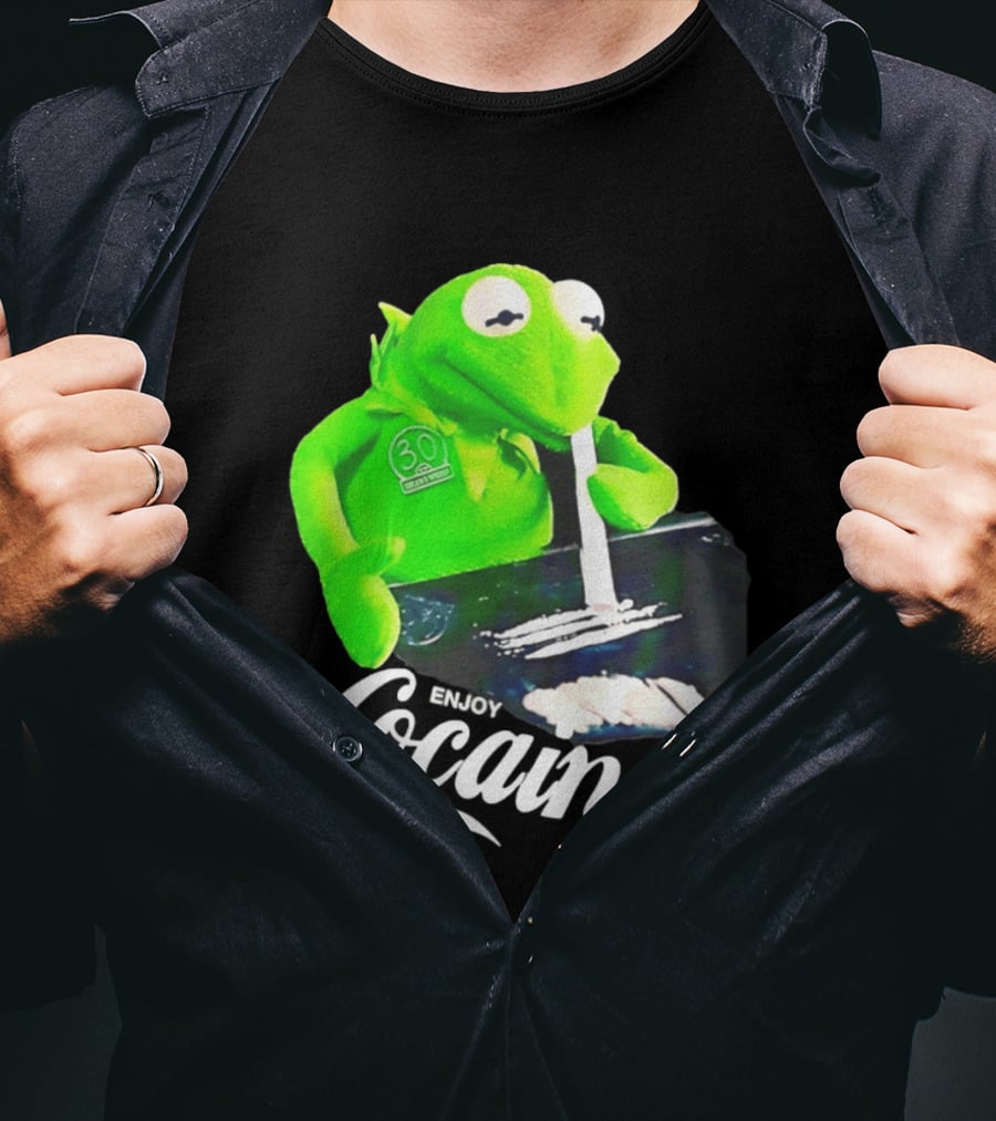 Kermit The Frog Enjoy Cocaine Muppets T-Shirt
