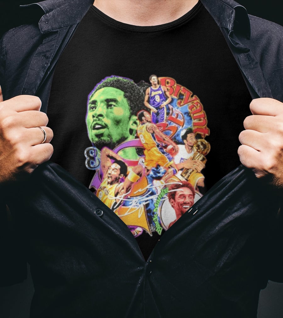 Kobe Bryant 8 Los Angeles Lakers NBA Champion Legacy T-Shirt
