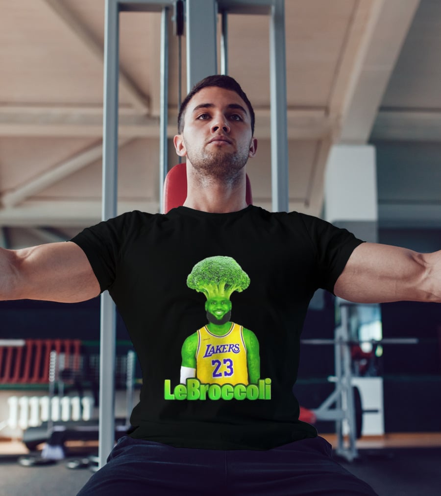 LeBron James Los Angeles Lakers LeBroccoli Lebron 23 NBA Basketball T-Shirt
