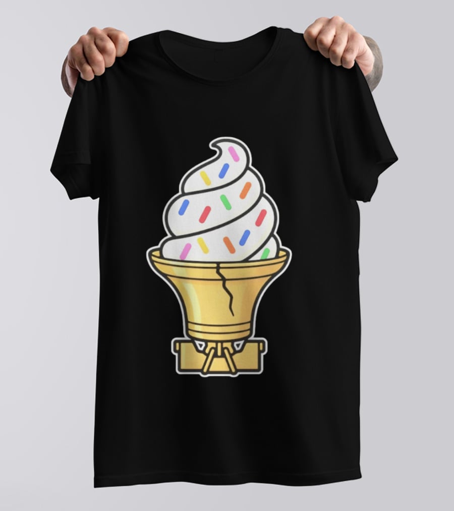 Liberty Bell Ice Cream Cone With Sprinkles Philly T-Shirt