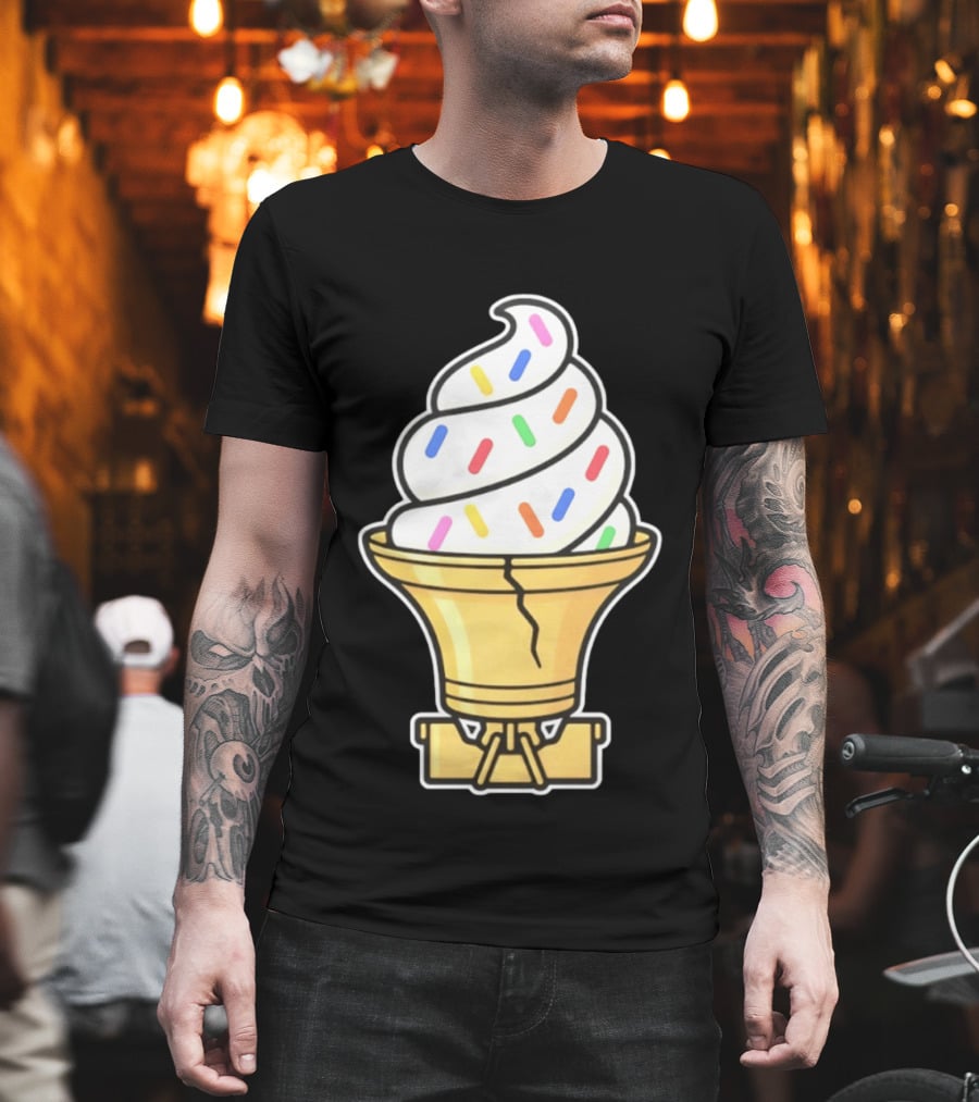 Liberty Bell Ice Cream Cone With Sprinkles Philly T-Shirt