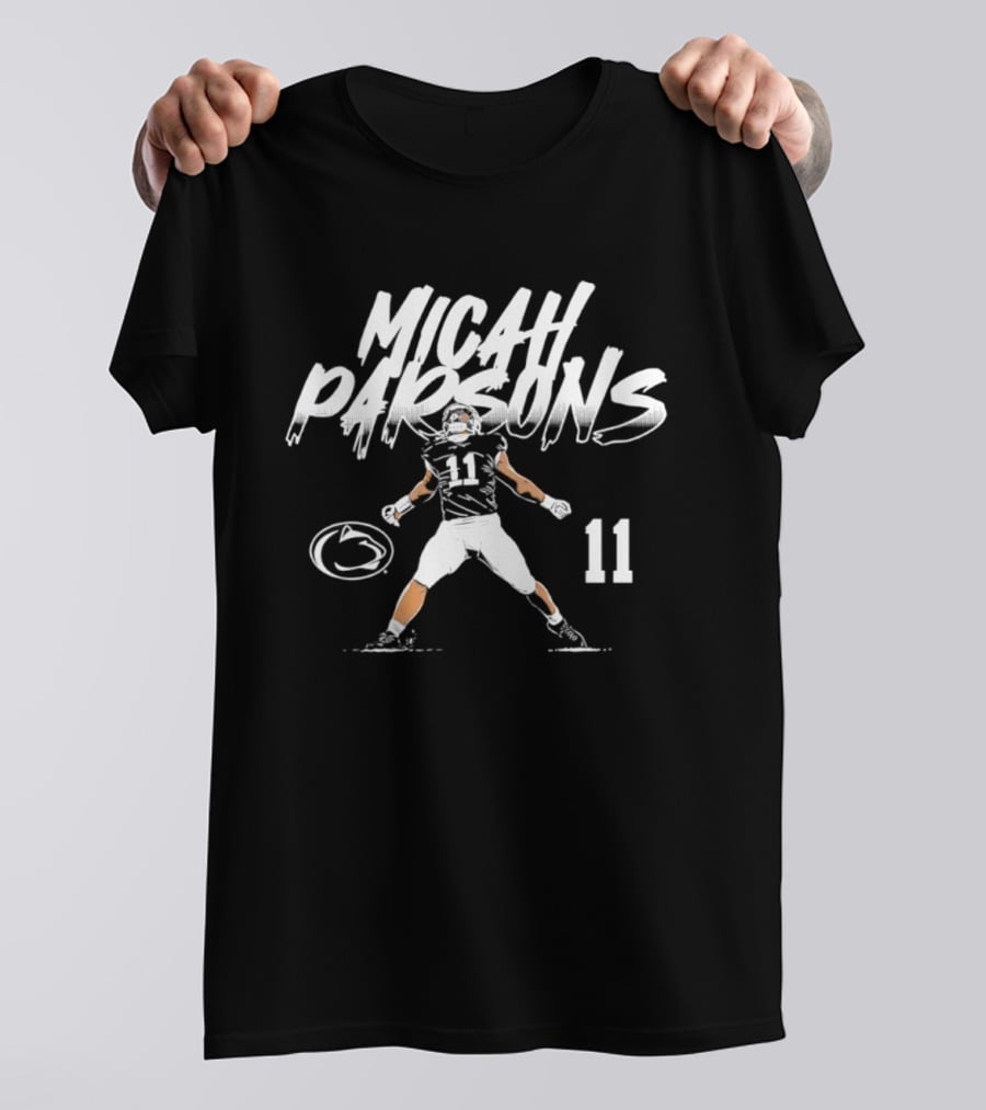 Micah Parsons 11 Penn State Football NCAA 2026 Star Pose T-Shirt