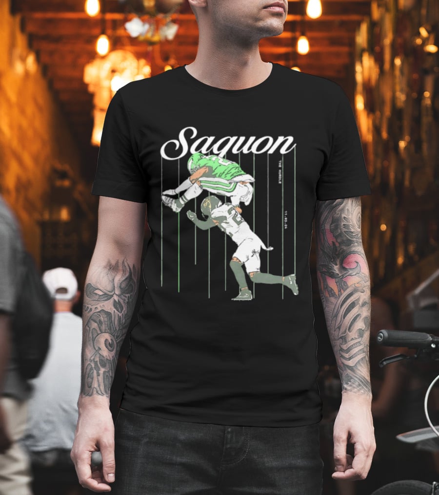 Saquon Barkley Backwards Hurdle Against Philadelphia Eagles T-Shirt