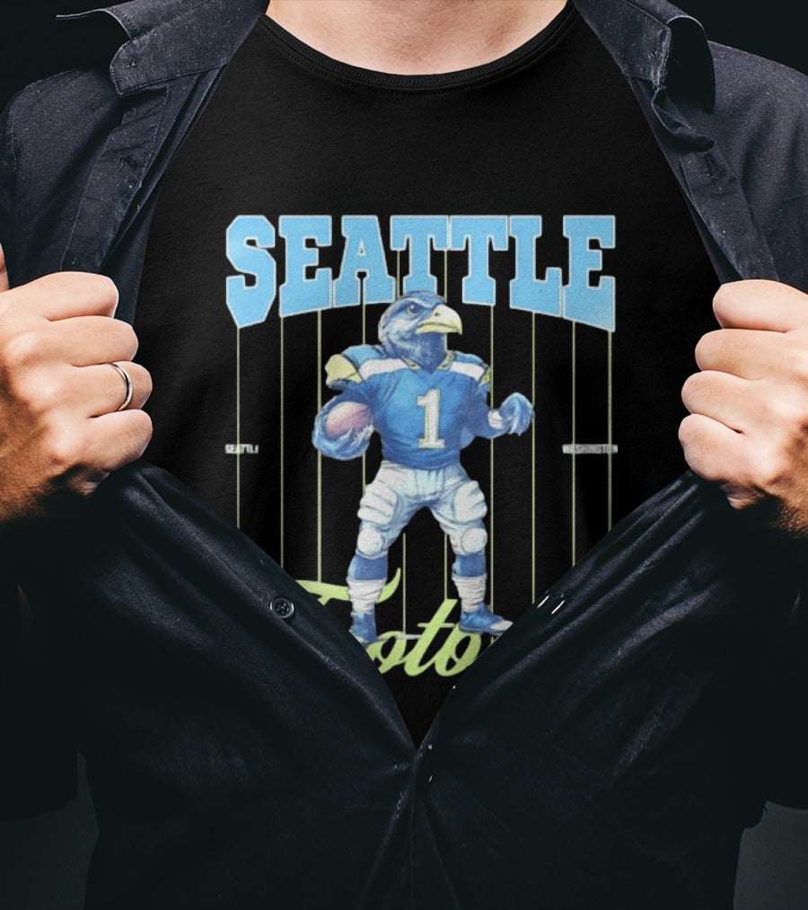 Seattle Seahawks 1 Seattle Washington Football Bird T-Shirt