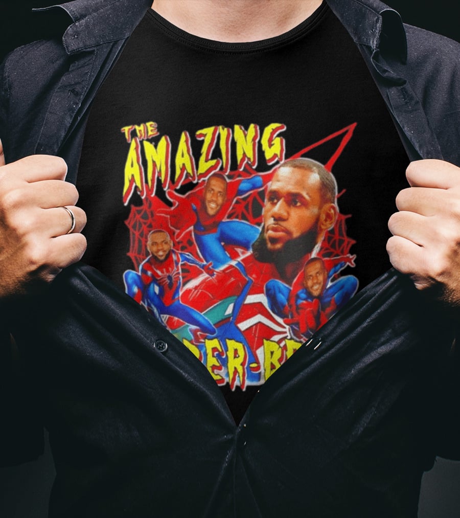 The Amazing Spider Bron LeBron James Web Slinger T-Shirt