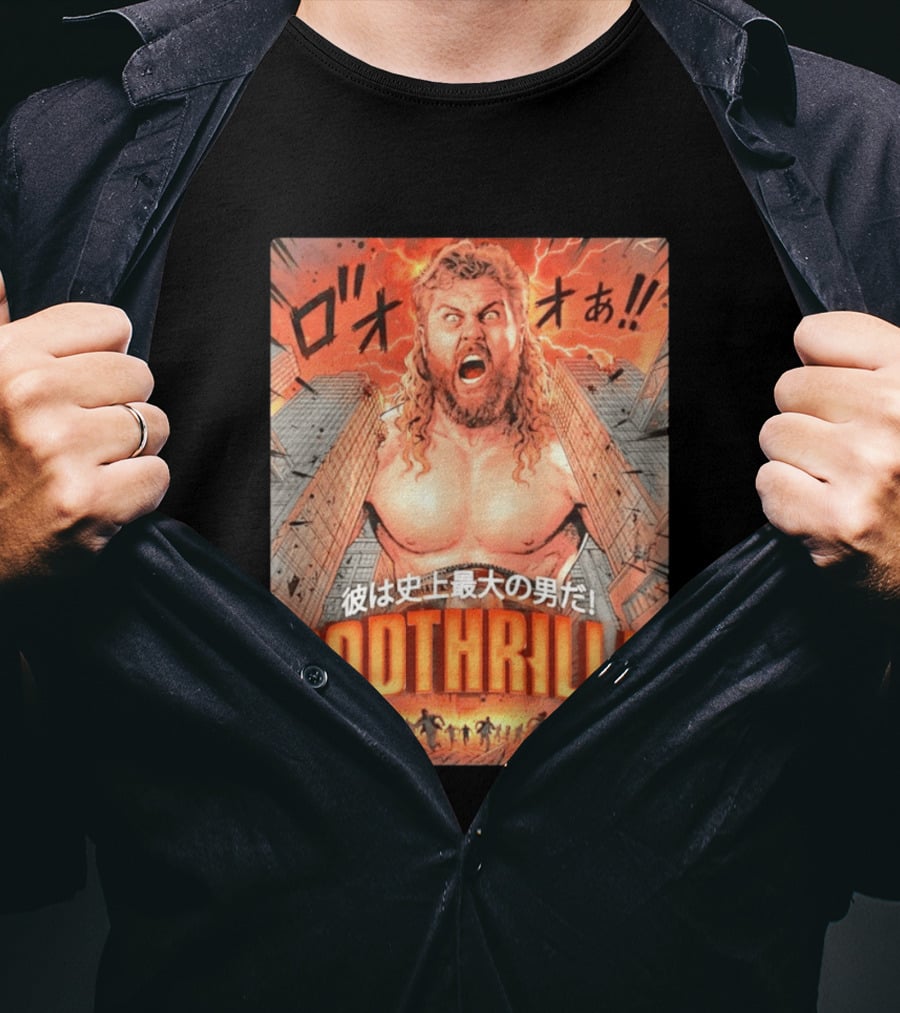 Thrillbilly Silas Mason Godthrilla Comic Style Explosion Scene T-Shirt