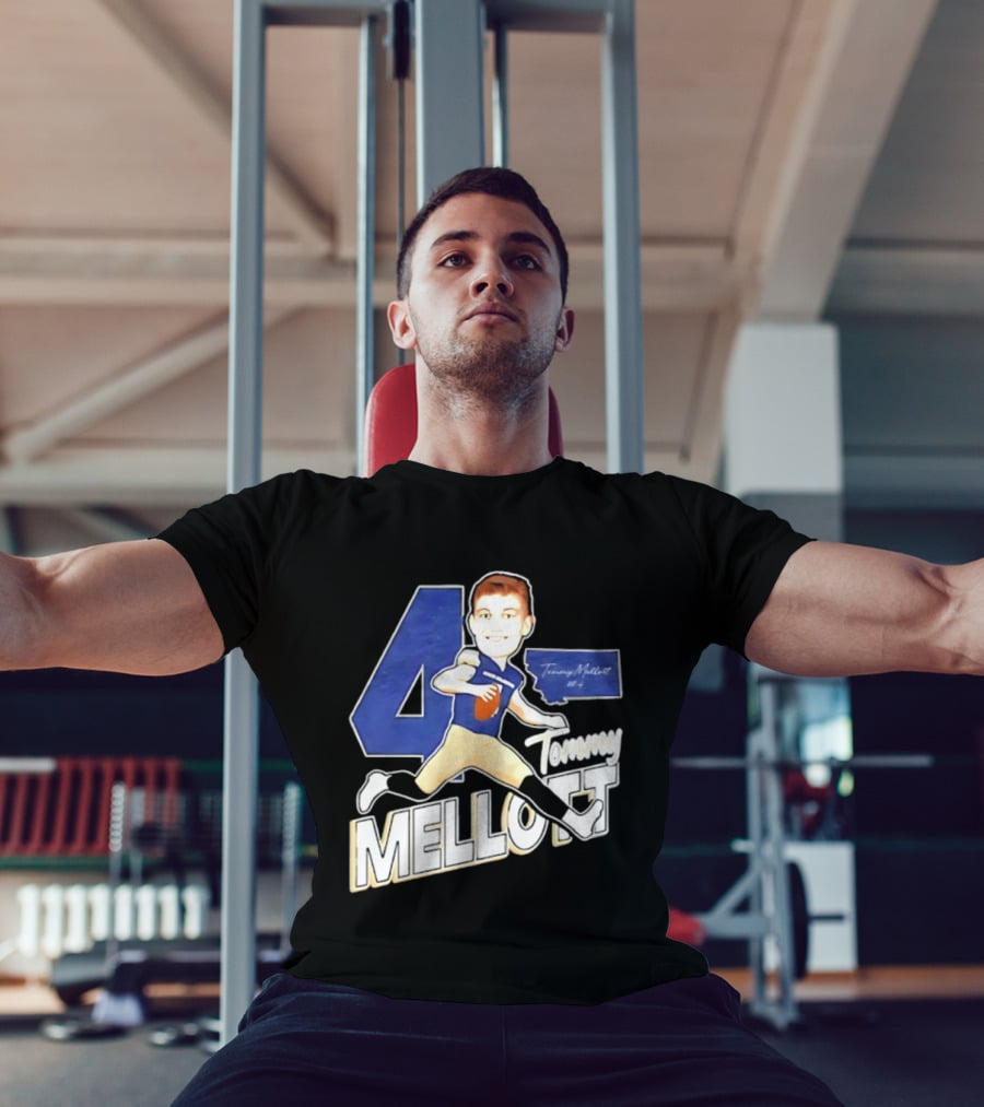 Tommy Mellott 4 Montana State Bobcats Caricature T-Shirt