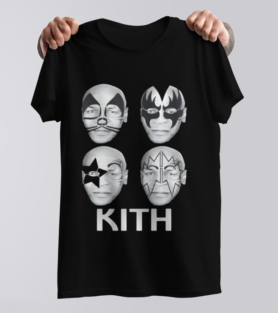 Kith Mike Tyson Kiss Band Face Paint Mashup Collection T-Shirt