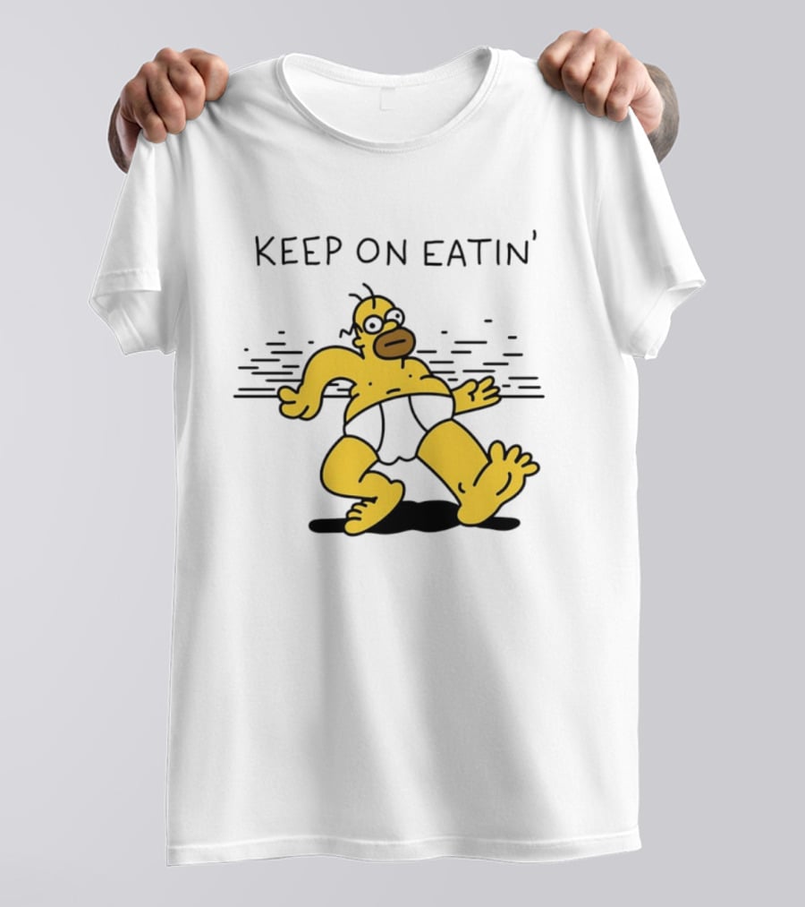Homer Simpson Keep On Eatin' The Simpsons Walking T-Shirt