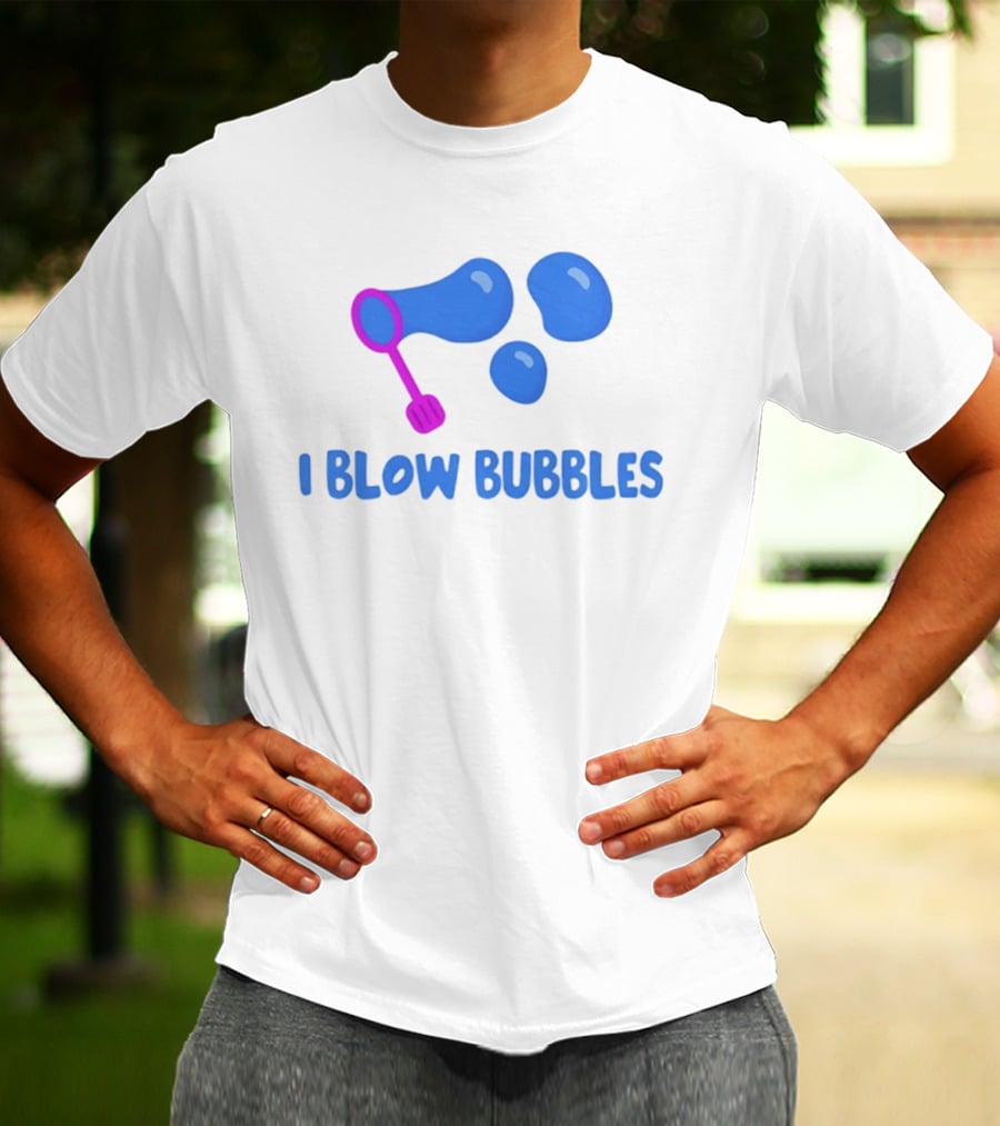 I Blow Bubbles Bubble Wand Summer Fun Playful Adventure T-Shirt