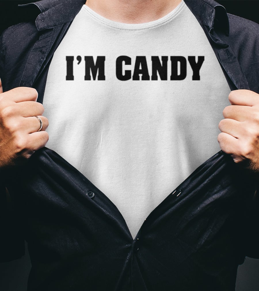 I'm Candy Bold Statement Top Fun Phrase T-Shirt