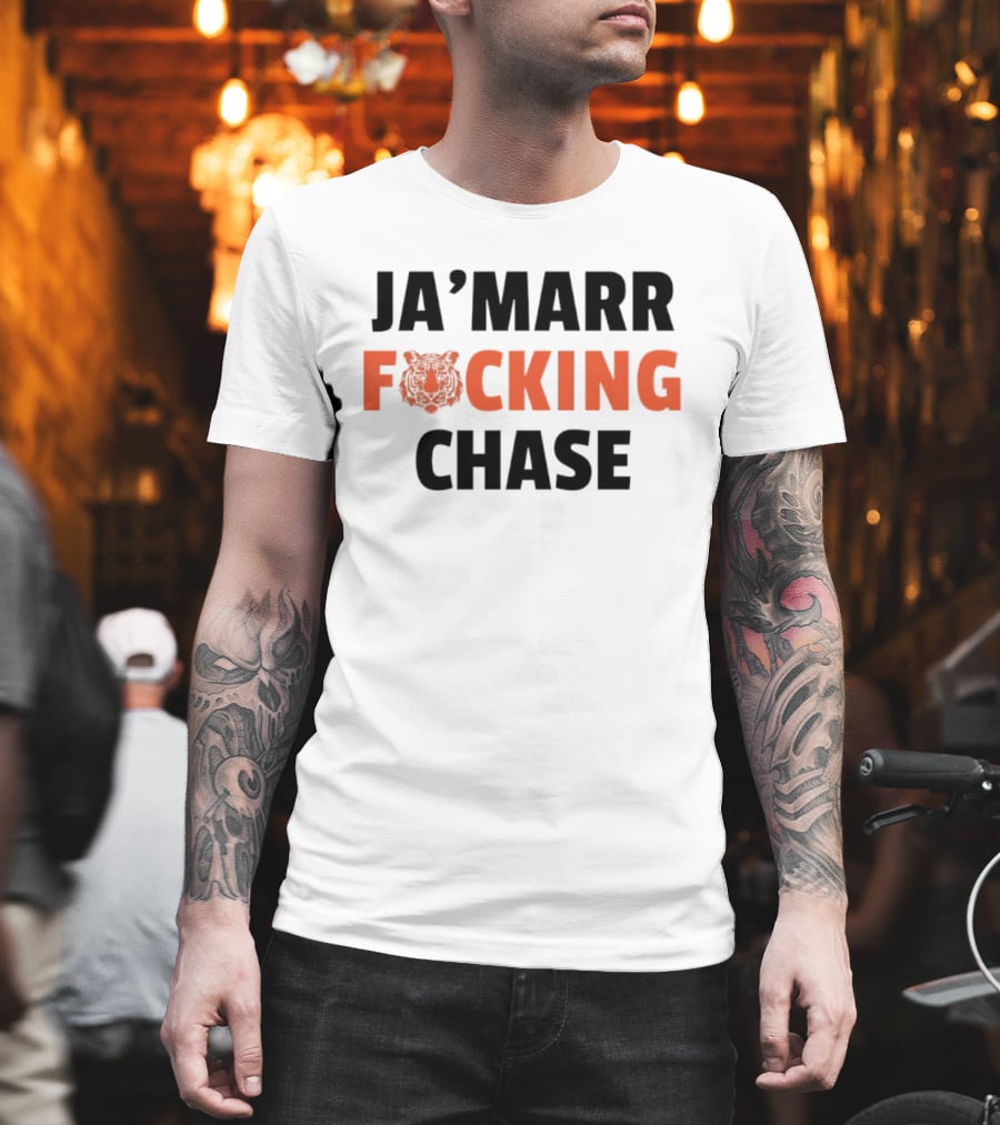 Cincinnati Bengals Ja'Marr Chase Football Tiger T-Shirt