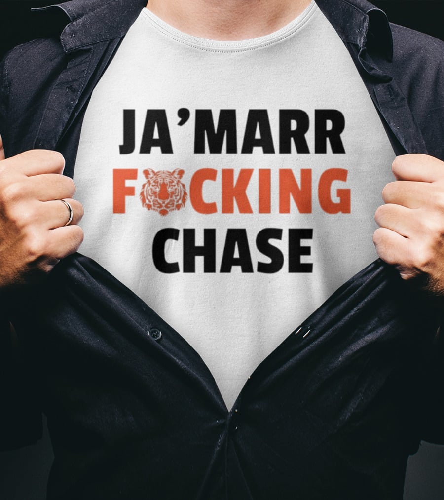 Cincinnati Bengals Ja'Marr Chase Football Tiger T-Shirt
