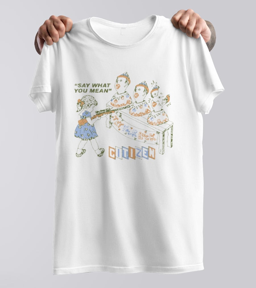 Say What You Mean Try Your Luck Citizen Vintage Arcade Duck Shooting Game T-Shirt