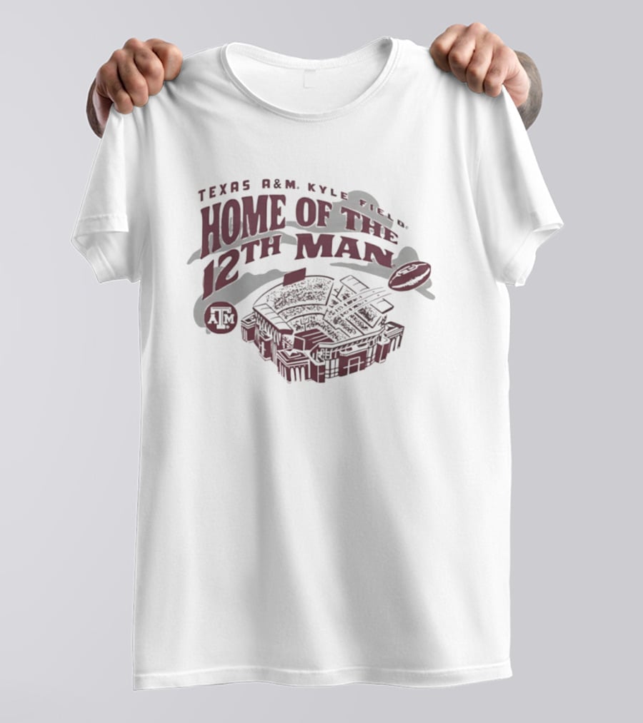 Texas A&M Kyle Field Home Of The 12th Man Stadium Football T-Shirt