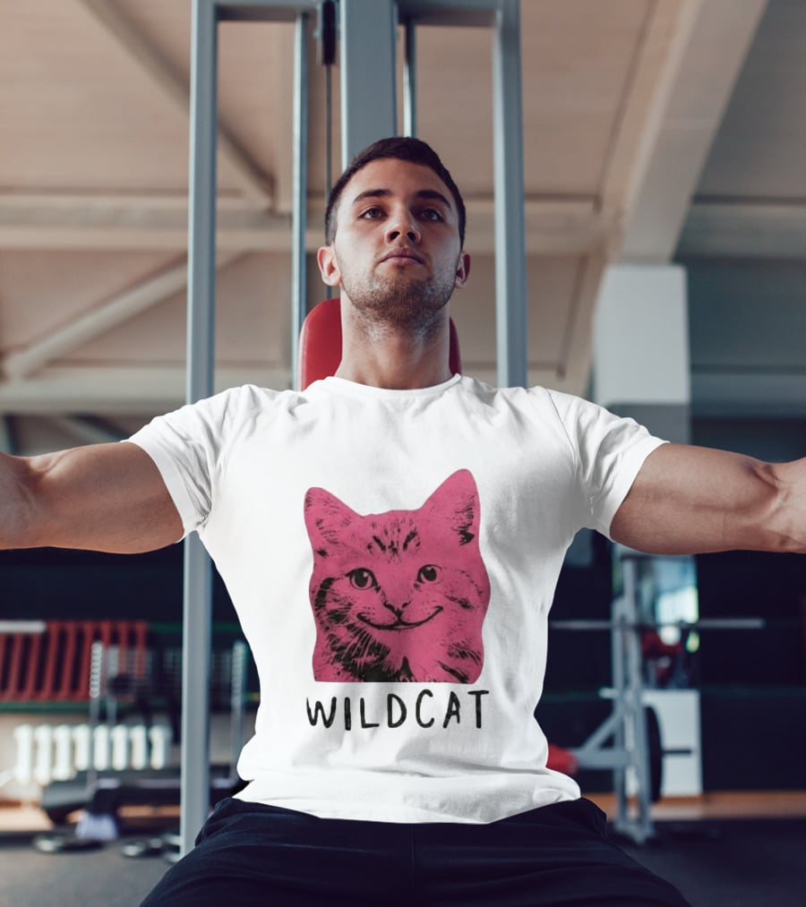 Wildcat Pink Cat Feline Animal T-Shirt