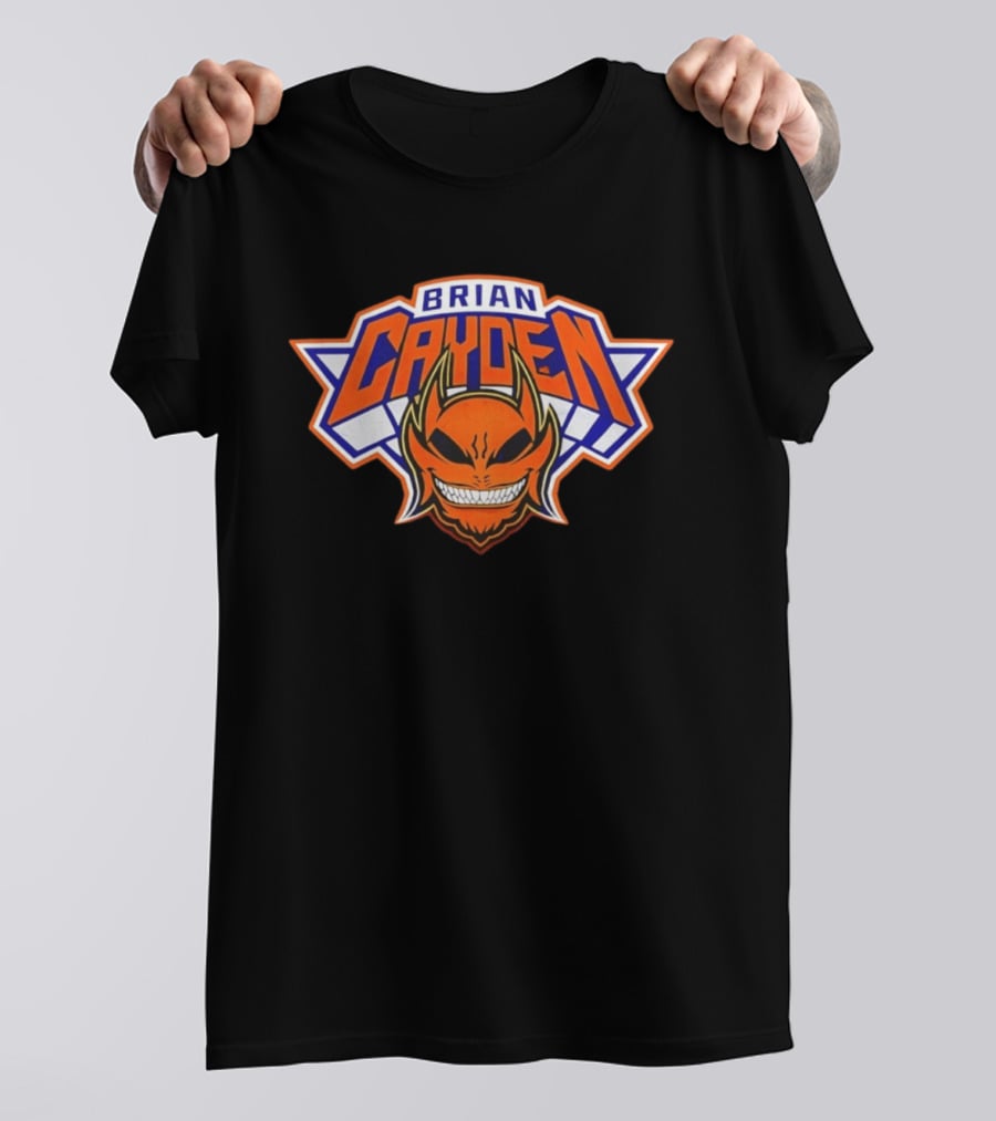 Brian Cayden New York Knicks Logo Style Basketball Fan T-Shirt