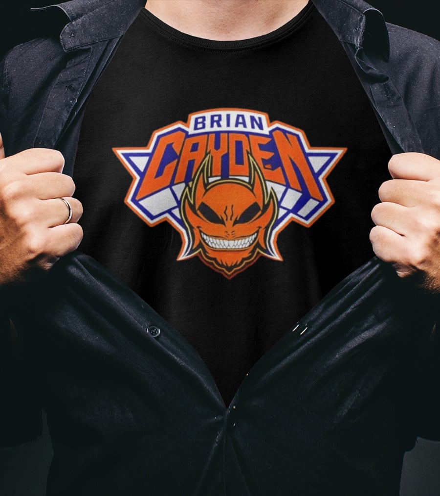 Brian Cayden New York Knicks Logo Style Basketball Fan T-Shirt