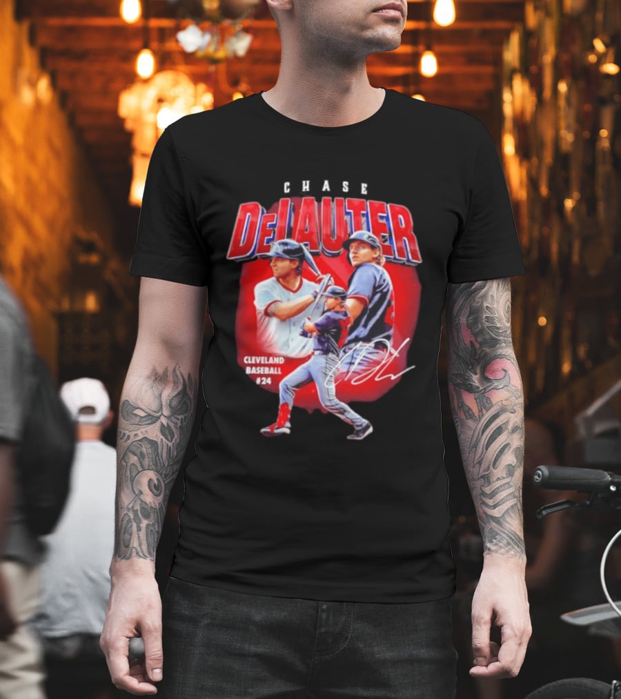 Cleveland Baseball Chase DeLauter #24 MLB 2026 Season T-Shirt