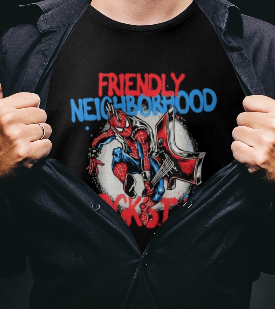 Friendly Neighborhood Rockstar Spider Man Marvel Comics T-Shirt