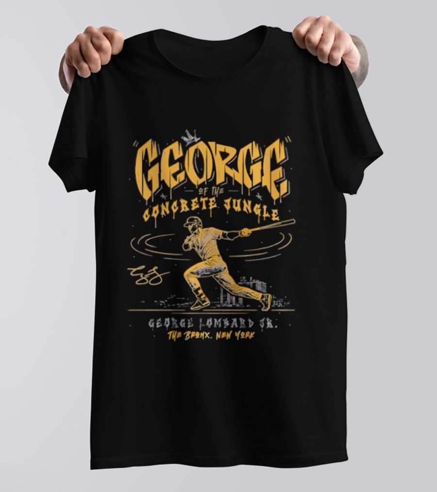 George Concrete Jungle George Lombard Jr Yankees The Bronx New York T-Shirt